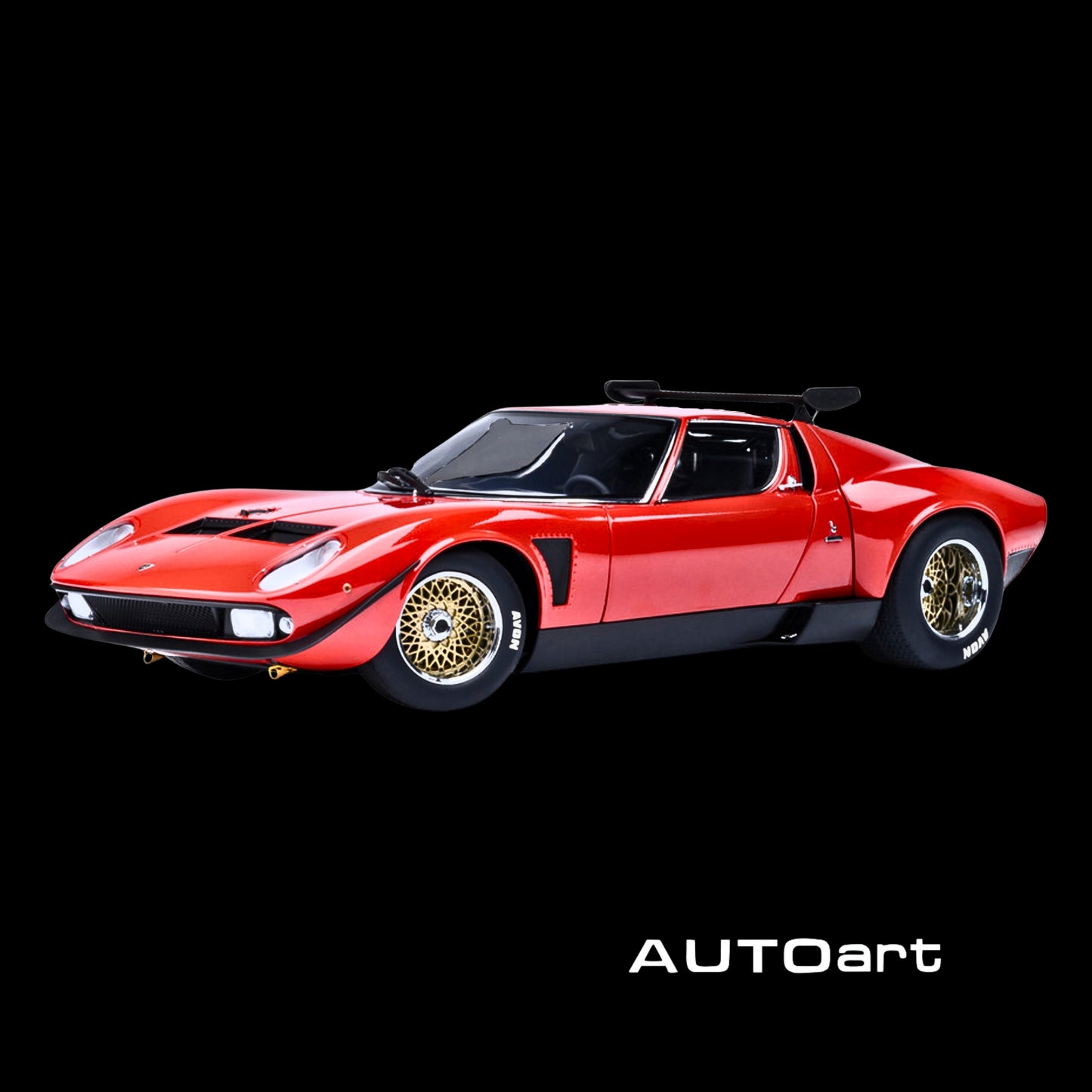 Lamborghini Miura SVR Jota Red 1/18 Model Car by Autoart