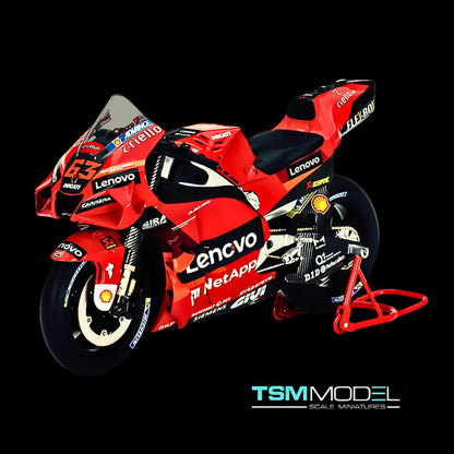 Ducati Desmosedici #63 Bagnaia MotoGP 2022 1:12 Resin Model by True Scale Miniatures