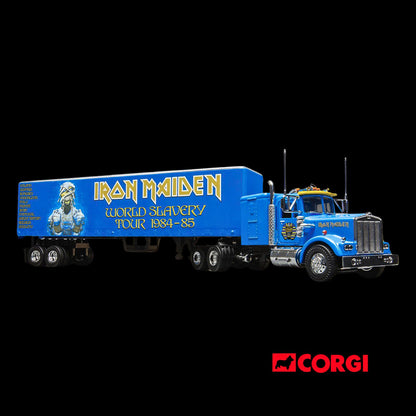 Iron Maiden "Powerslave" Transport Truck Blue "World Slavery Tour 1984-85" 1/50 Diecast Model by Corgi