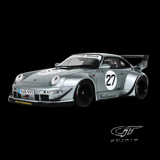 2024 RWB Yuiitsumuni #27 Silver Metallic 1/18 Resin Model Car – GT Spirit (Brand New)