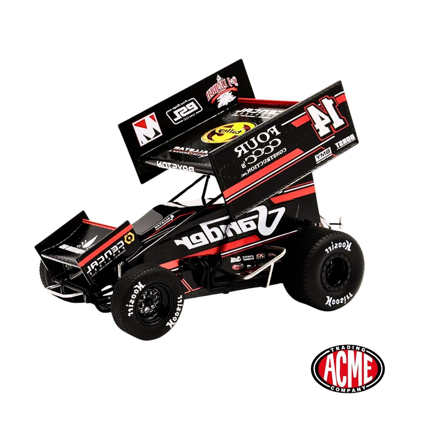 Winged Sprint Car #14 Spencer Bayston "Four CCCC's Construction - Sander" Jason Meyers Racing