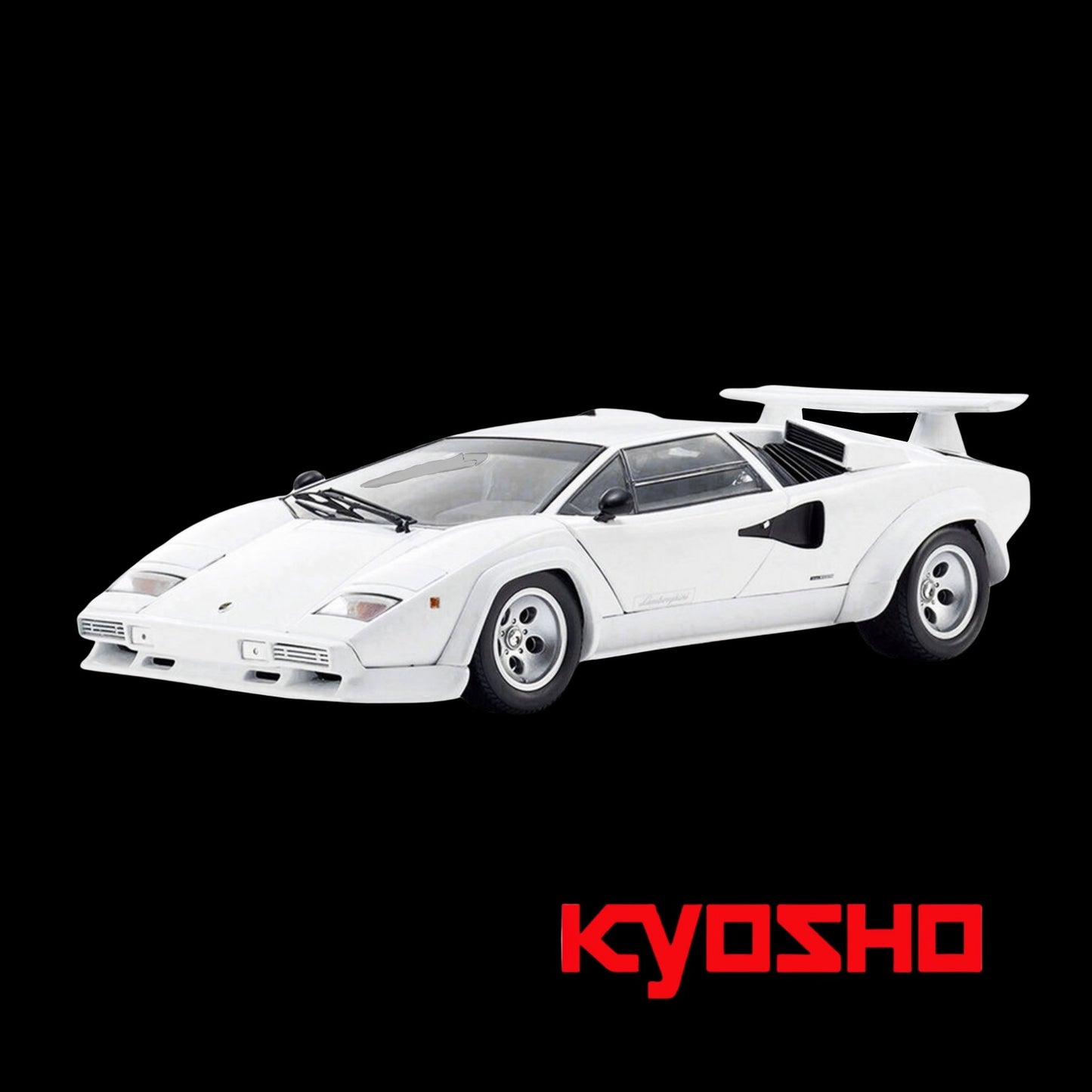 Lamborghini Countach LP 400S White 1/18 Diecast Model Car by Kyosho