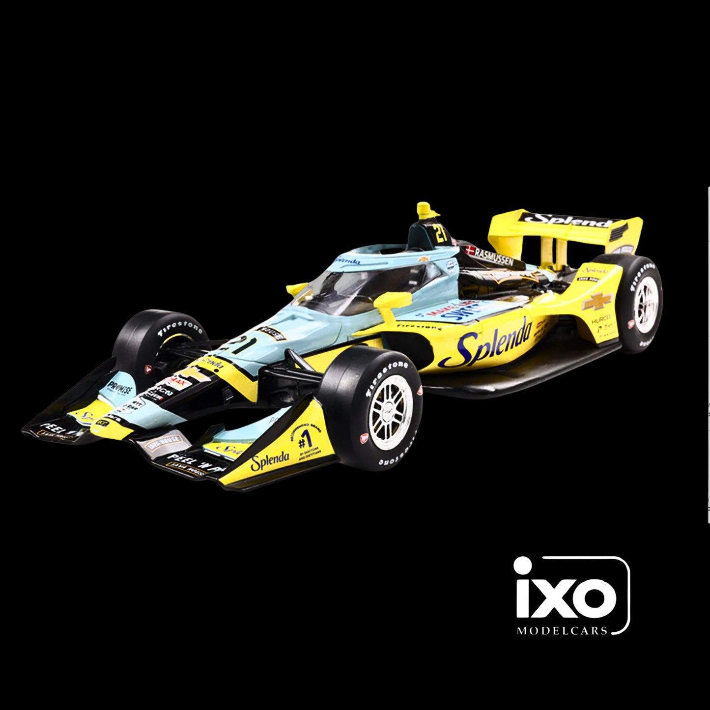 Dallara IndyCar #21 Christian Rasmussen "Splenda" Ed Carpenter Racing (Road Course Configuration) "NTT IndyCar Series" (2025)