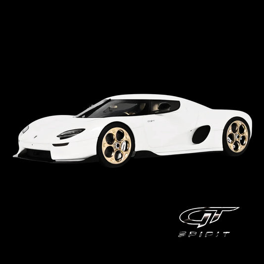 2024 Koenigsegg CC850 Crystal White 1/18 Model Car by GT Spirit
