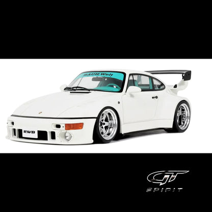 2023 RWB RWBA Slant Nose 964 Grand Prix White 1/18 Resin Model Car – GT Spirit (Brand New)