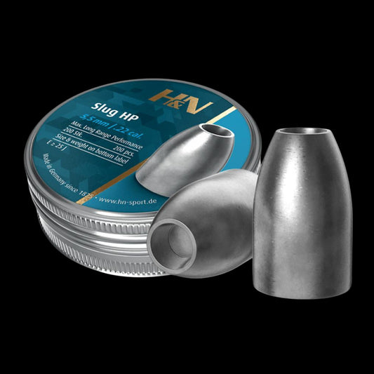 H&N Slug HP .22 Caliber 5.53 mm Head 25 gr 200 Count