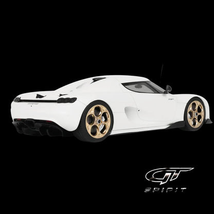 2024 Koenigsegg CC850 Crystal White 1/18 Model Car by GT Spirit