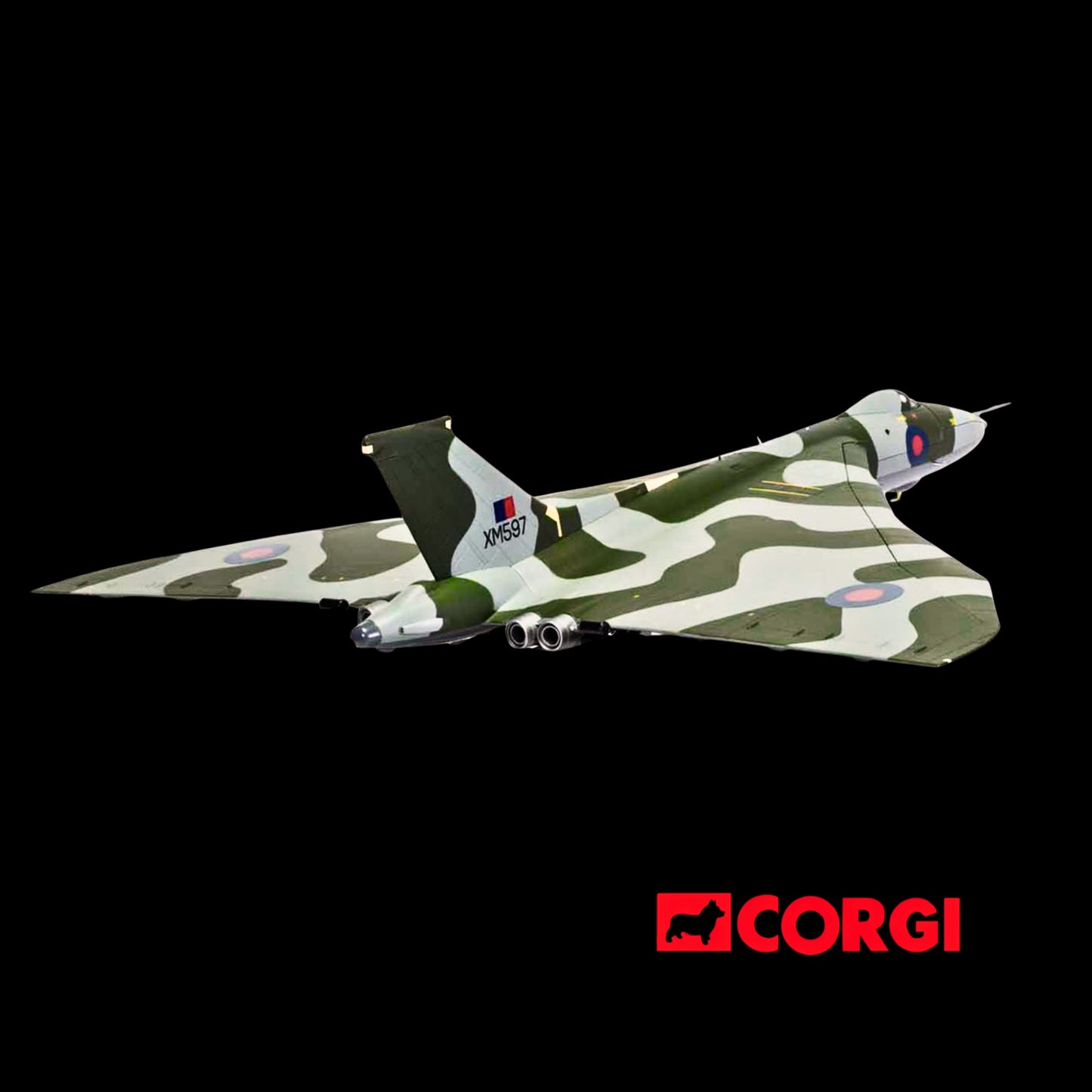 Corgi Avro Vulcan B2 XM597 “Black Buck 6” Falklands 1982 Diecast Model 1/72 (Opening Bomb Bay)