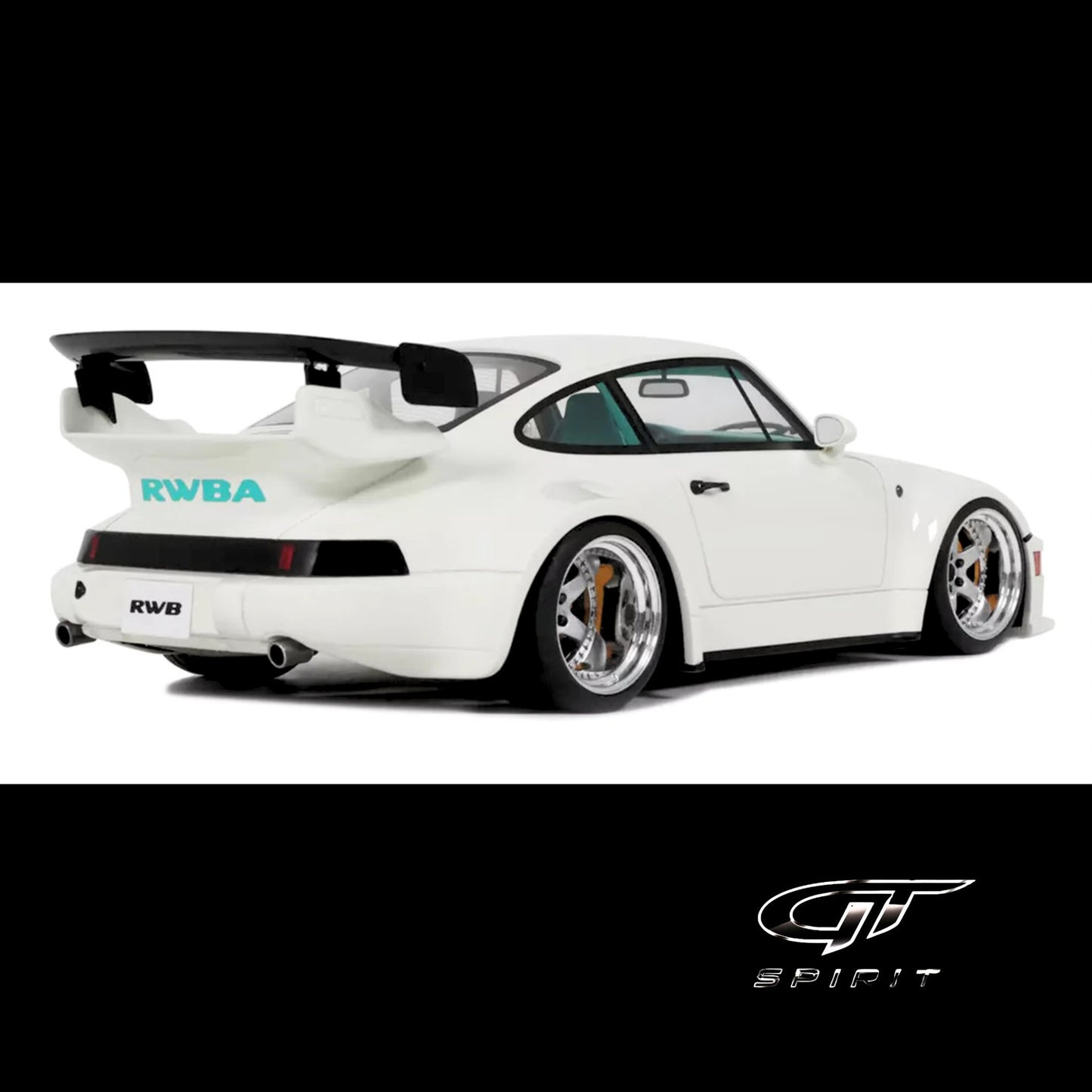 2023 RWB RWBA Slant Nose 964 Grand Prix White 1/18 Resin Model Car – GT Spirit (Brand New)