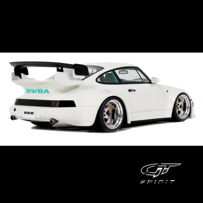 2023 RWB RWBA Slant Nose 964 Grand Prix White 1/18 Resin Model Car – GT Spirit (Brand New)