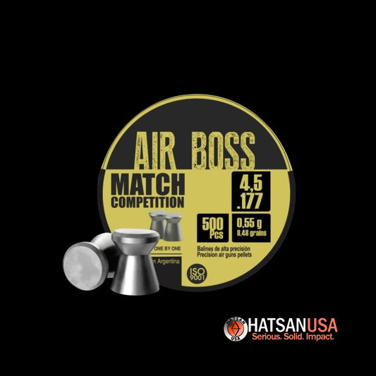 Hatsan Apolo Air Boss Match Competition Air Rifle Pellets .177 Cal 8.48 gr 500/ct