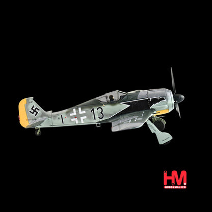 Focke-Wulf Fw 190A-3 Fighter Aircraft "8. Staffel Jagdgeschwader 2 (8/JG.2) World War II" German Luftwaffe "Air Power Series" 1/48 Diecast Model by Hobby Master