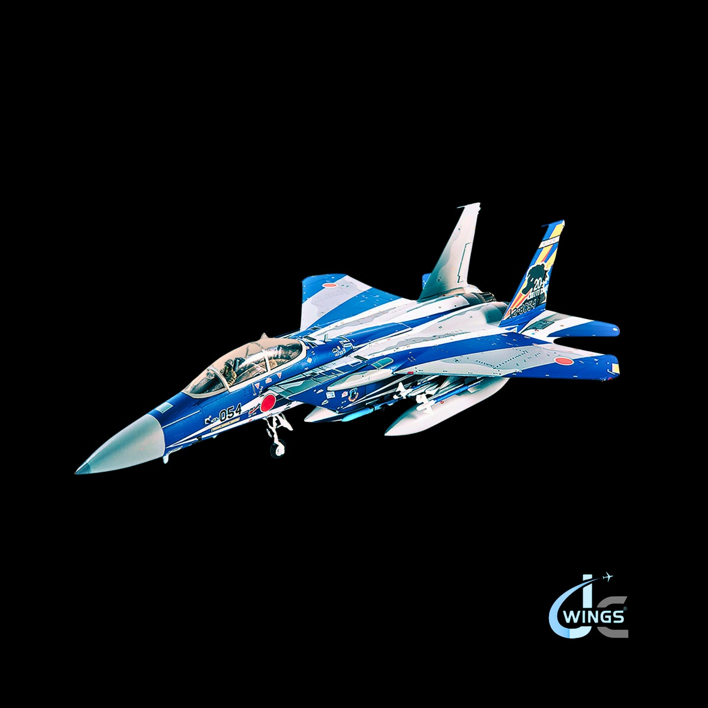 F-15DJ JASDF (Japan Air Self-Defense Force) Eagle Fighter Aircraft "23rd Fighter Training Group 20th Anniversary" with Display Stand Limited Edition to 600 pieces Worldwide  by JC Wings