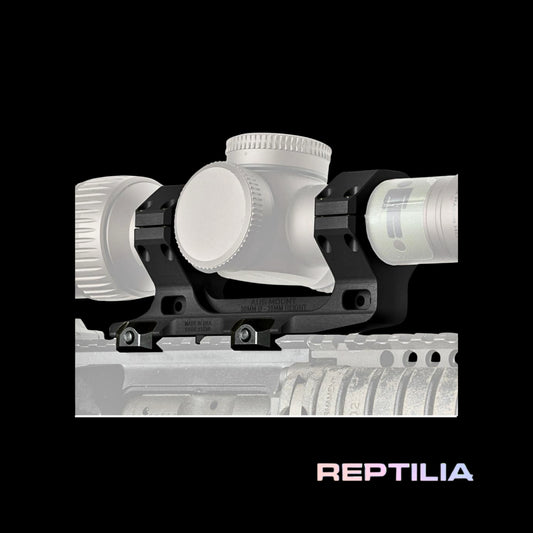 Reptilia AUS Mount 1-Piece Scope Mount 30mm 1.54" H Black Anodized