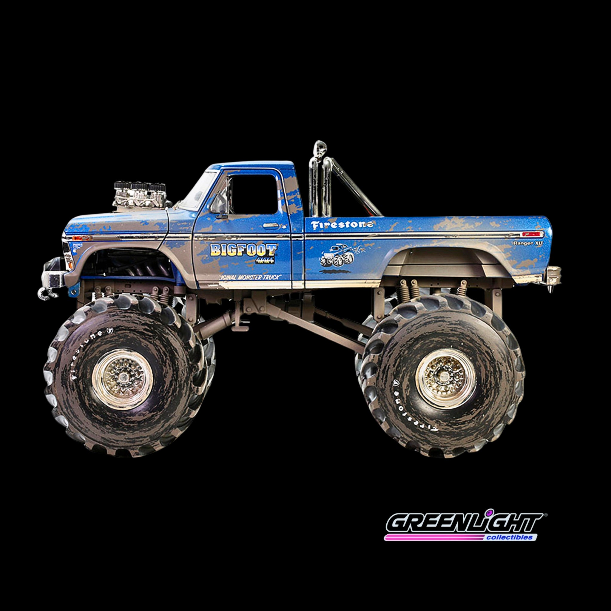 1974 Ford F-250 “Bigfoot #1” Dirty Version Monster Truck 1:18