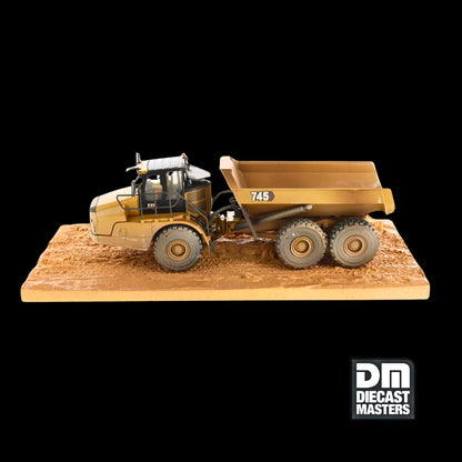 CAT Caterpillar 745 Articulated Truck with Operator (Dirty Version) "Weathered" Series 1/50 Diecast Model by Diecast Masters