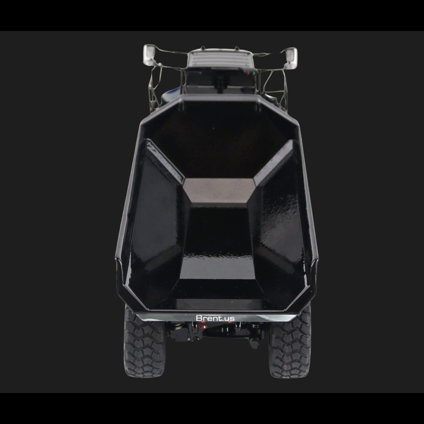 Diecast Masters CAT 745 Articulated Dump Truck “Back the Blue” Brent Scarbrough & Co. Black 1/50 Diecast Model (High Line Series)