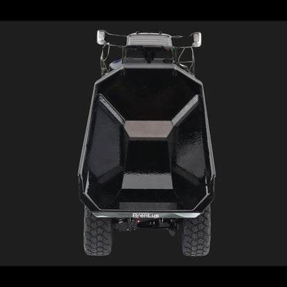 Diecast Masters CAT 745 Articulated Dump Truck “Back the Blue” Brent Scarbrough & Co. Black 1/50 Diecast Model (High Line Series)