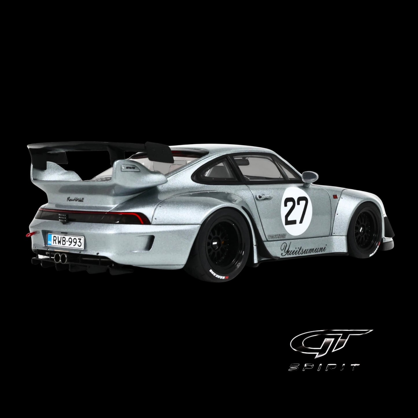 2024 RWB Yuiitsumuni #27 Silver Metallic 1/18 Resin Model Car – GT Spirit (Brand New)