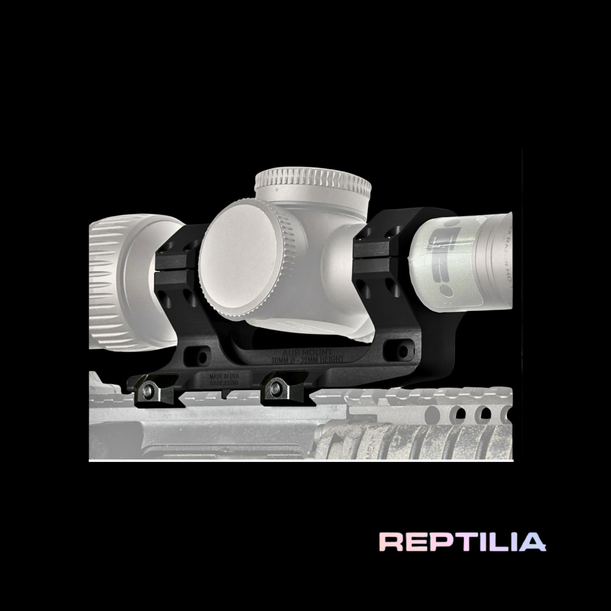Reptilia AUS 1-Piece Scope Mount 34mm 1.54" Black Anodized.