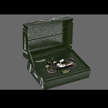 Triumph TR6 Trophy Motorcycle Dark Green (Weathered) "The Great Escape" (1963) Movie Diecast Model by Corgi