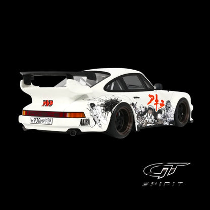 2024 RWB Akira White w/ Graphics “Akira” (1988) Movie 1/18 Resin Model Car – GT Spirit (Brand New)