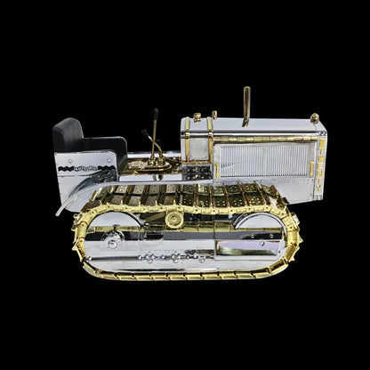 CAT Caterpillar Twenty Tractor "100th Anniversary" Chrome and Gold "Centennial Series" 1/16 Diecast Model by Diecast Masters