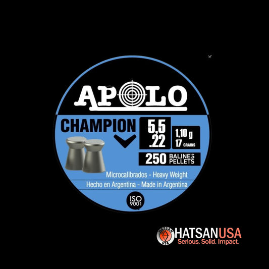 Hatsan Apolo Champion Air Rifle Pellets 22 Cal 17 gr 250/ct