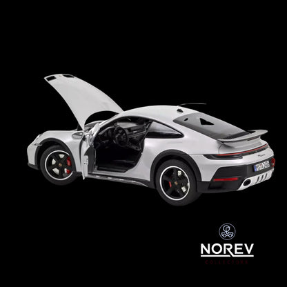 2023 Porsche 911 Dakar Ice Gray Metallic 1/18 Diecast Model Car by Norev