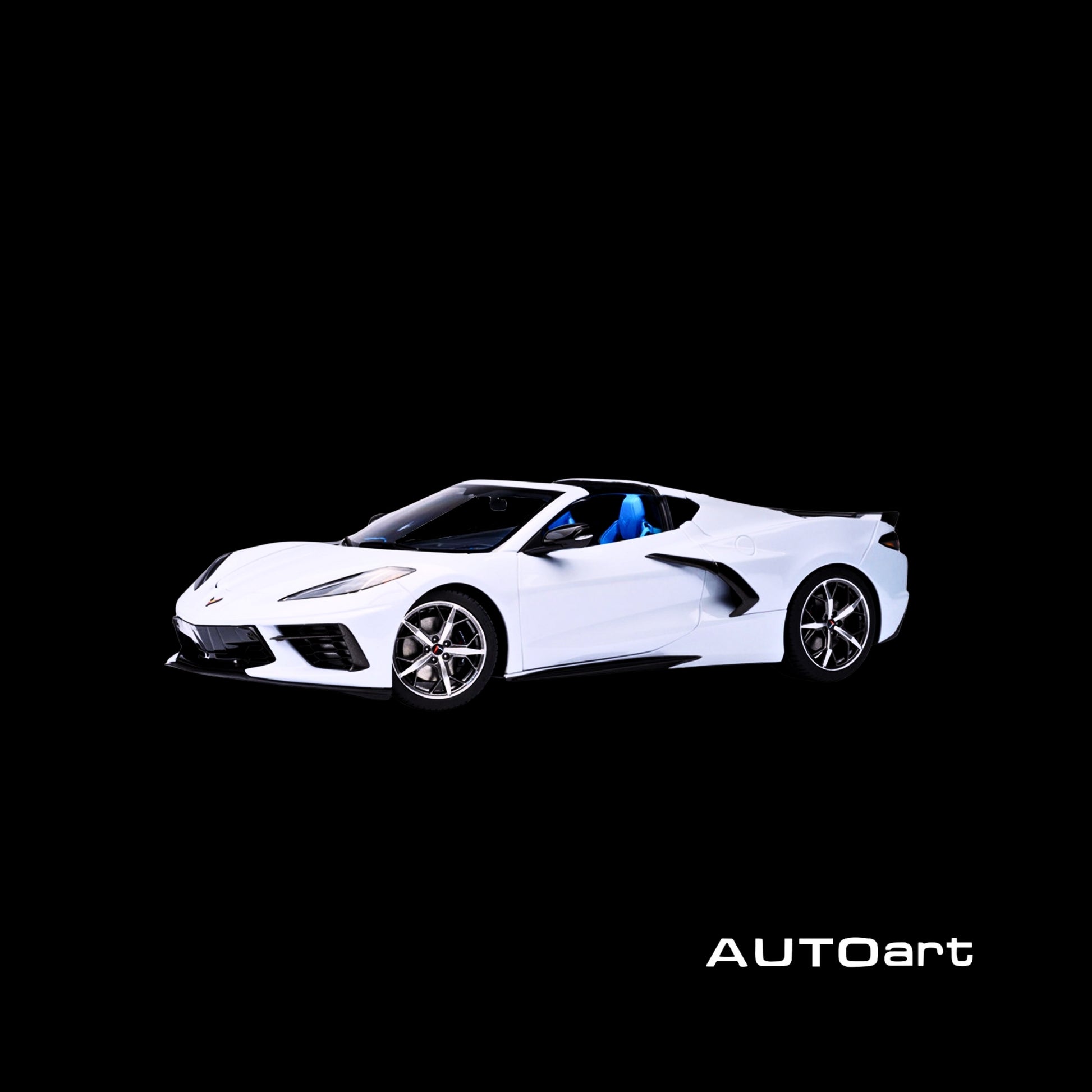 2020 Chevrolet Corvette C8 Stingray Ceramic Matrix Gray Metallic 1/18 Model Car by Autoart.