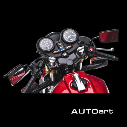 Honda CB750F Motorcycle Red with Helmet "Baribari Legend" (1986) OVA 1/12 Model by Autoart