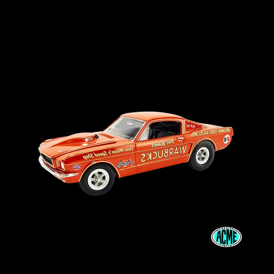 1965 Ford Mustang A/FX "Warbucks - Phil Bonner" Orange with Graphics Limited Edition to 372 pieces Worldwide  by ACME