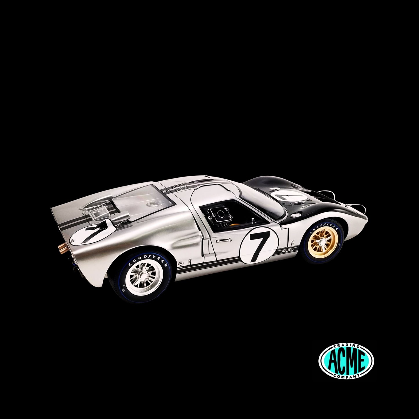 Ford GT40 MKII-B #7 Graham Hill - Brian Muir "Alan Mann Racing" "24 Hours of Le Mans" (1966) "Masterpiece Collection"  by ACME