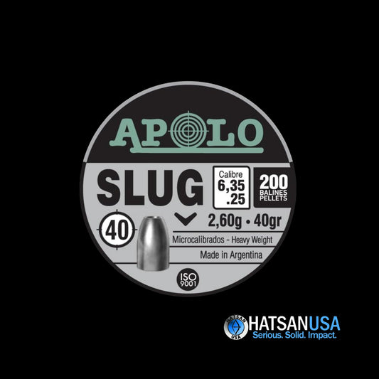 Hatsan Apolo Slug Air Rifle Pellets .25 Cal 40 gr 200/ct