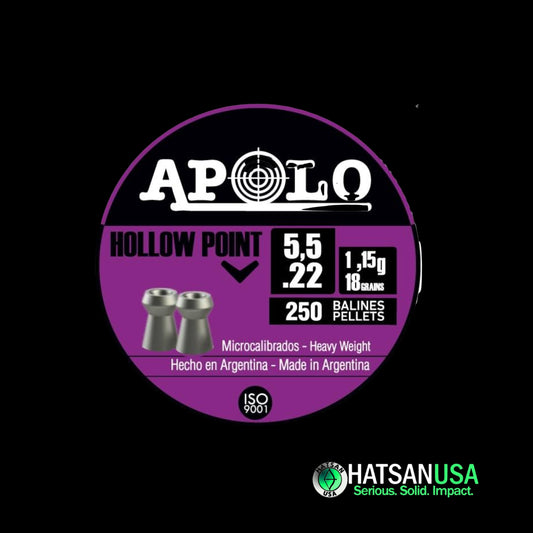 Hatsan Apolo Hollow Point Air Rifle Pellets .22 Cal 18 gr 250/ct