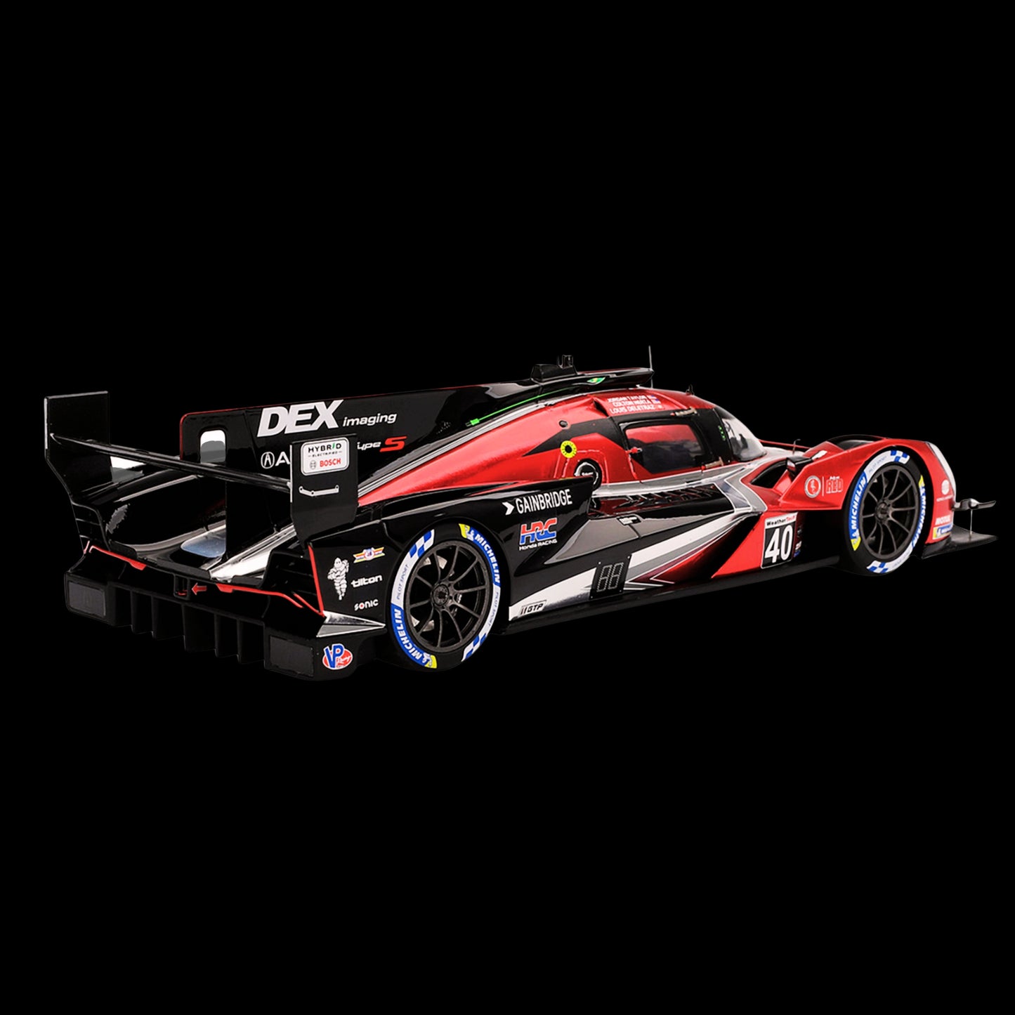 Acura ARX-06 GTP #40 Louis Deletraz - Colton Herta - Jordan Taylor "Wayne Taylor Racing with Andretti" Winner "12 Hours of Sebring" (2024) 1/18 Model Car by Top Speed