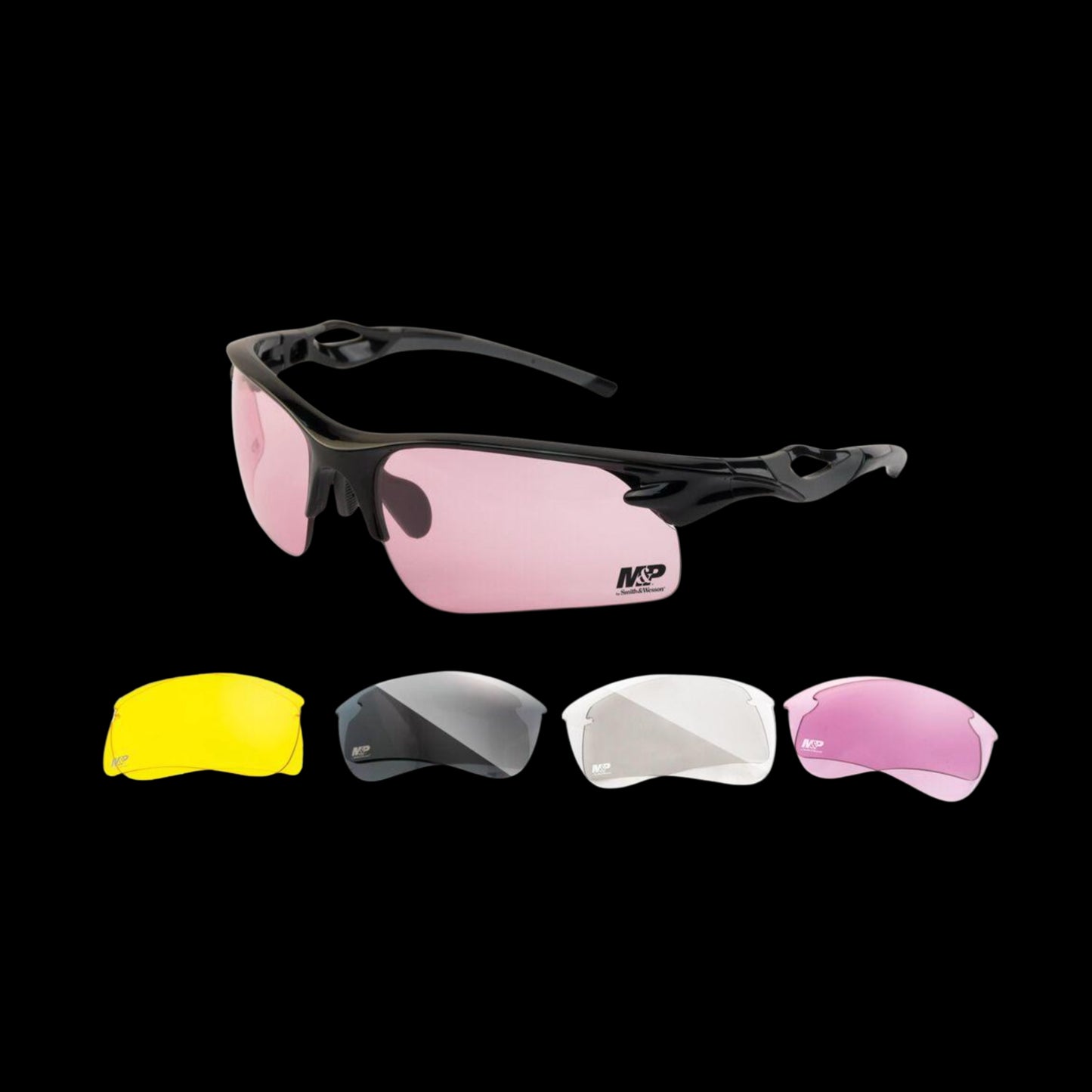 Smith & Wesson M&P Harrier Shooting Glasses Half Frame with Interchangeable Lens