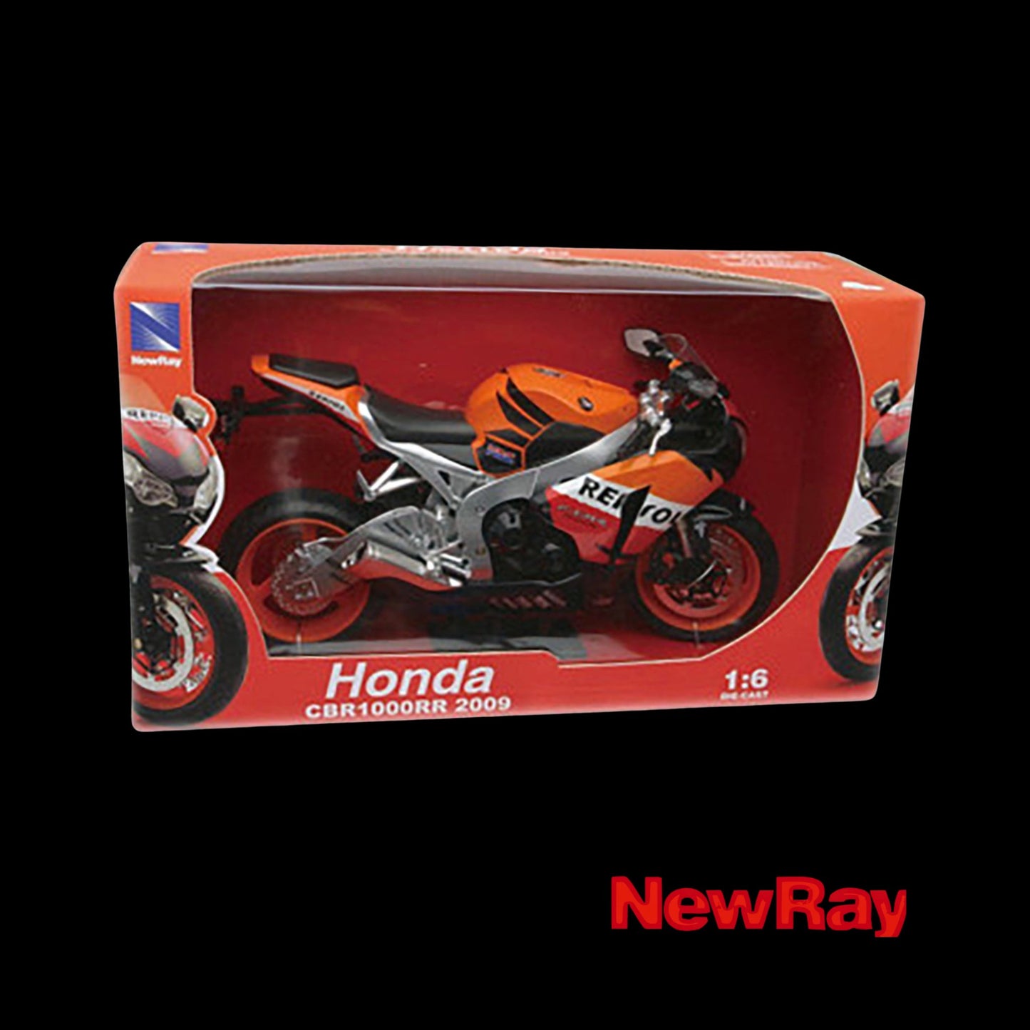 2009 Honda CBR1000RR "Repsol" 1/6 Diecast Motorcycle Model by New Ray