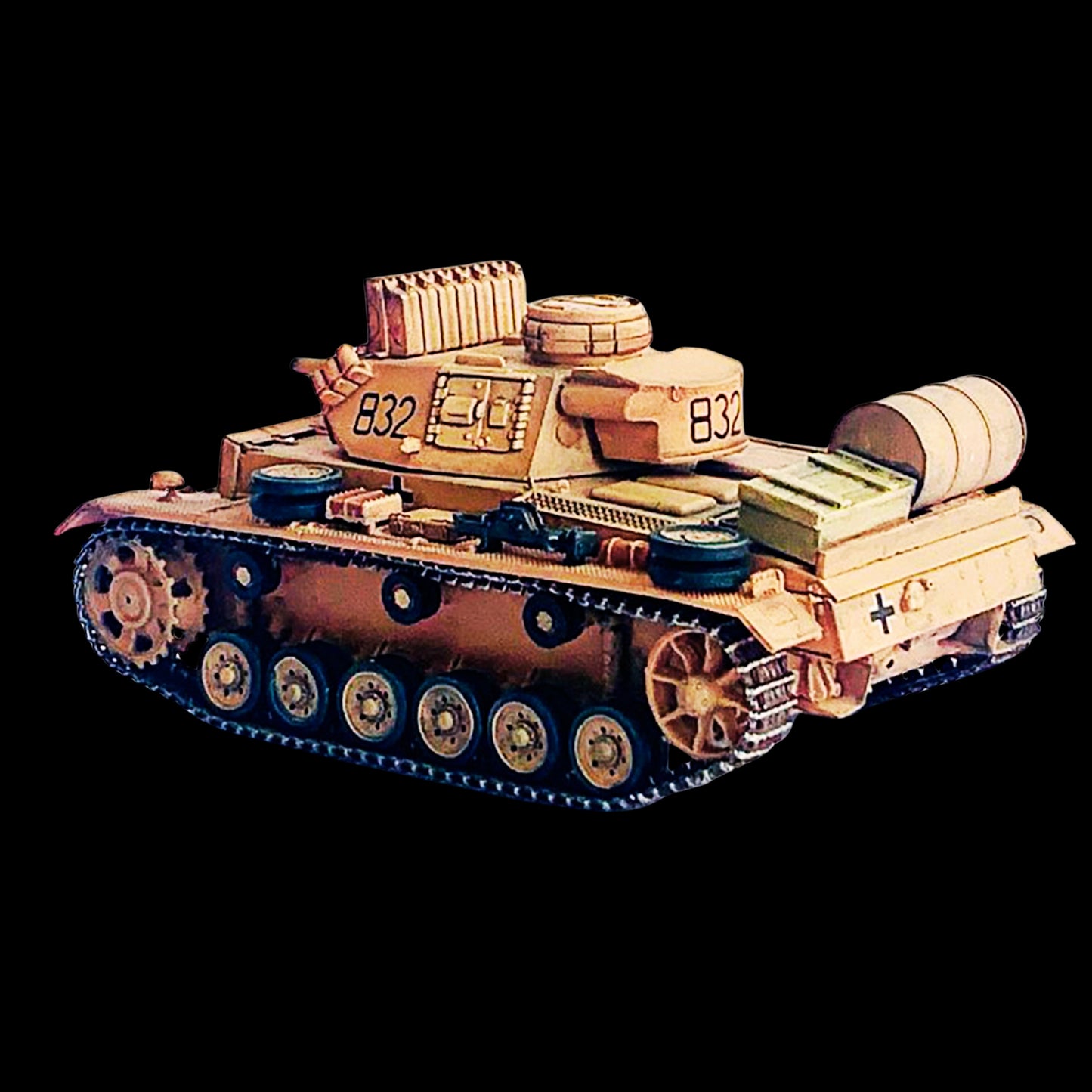 Germany Pz.Kpfw.III Ausf.N DAK Tank #832 "s.Pz.Abt.501 Tunisia" (1942/43) "NEO Dragon Armor" Series 1/72 Plastic Model by Dragon Models