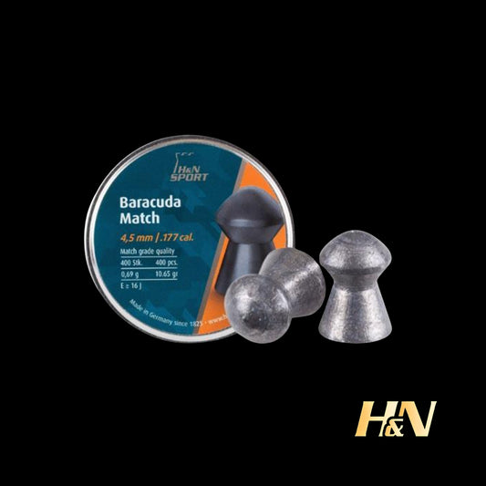 H&N Baracuda Match .177 cal. 4.50 mm head-size - NEW- per 400