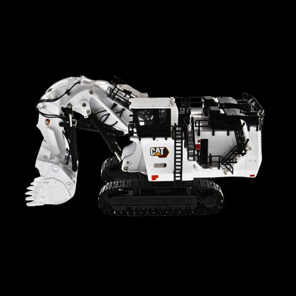 Diecast Masters CAT 6060 Hydraulic Mining Front Shovel (Coal Config) White 1/87 HO Diecast Model (High Line Series)