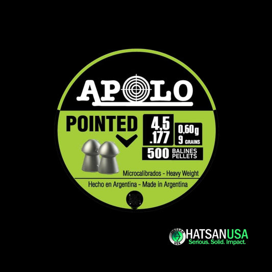Hatsan Apolo Pointed Air Rifle Pellets 177 Cal 9 gr 500/ct