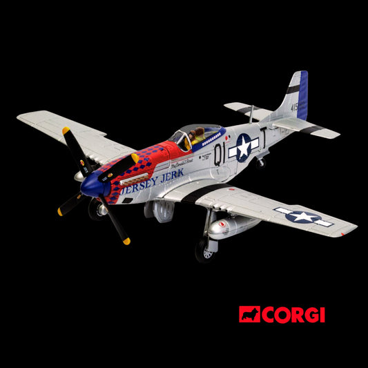 North American P-51D Mustang Aircraft "Jersey Jerk 361st Fighter Squadron Martlesham Heath" United States Army Air Forces "The Aviation Archive" Series 1/72 Diecast Model by Corgi