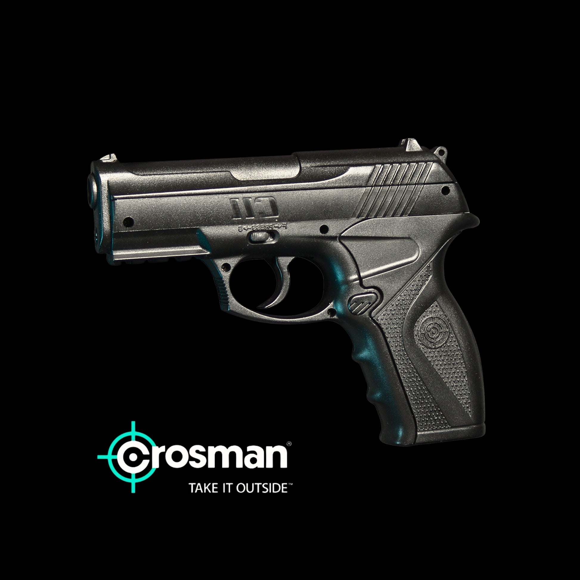 Crosman, Model C11 Pistol, .177 BB, Black Synthetic Stock, CO2, Semi Automatic.