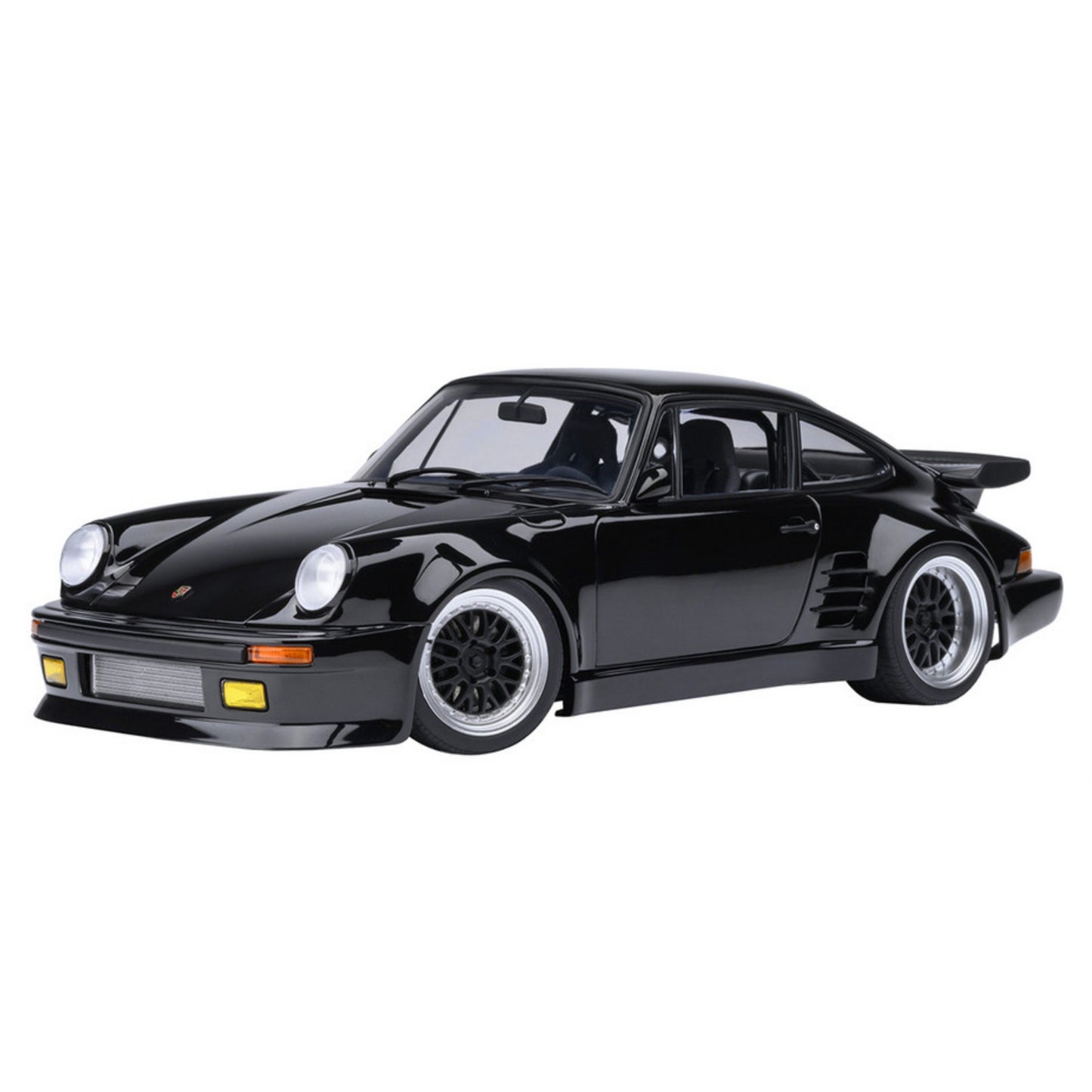 Porsche 911 (930) Turbo "Blackbird" Black "Wangan Midnight - Comic #1 Version" Manga 1/18 Model Car by Autoart