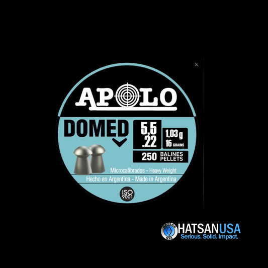 Hatsan Apolo Domed Air Rifle Pellets 22 Cal 16 gr 250/ct
