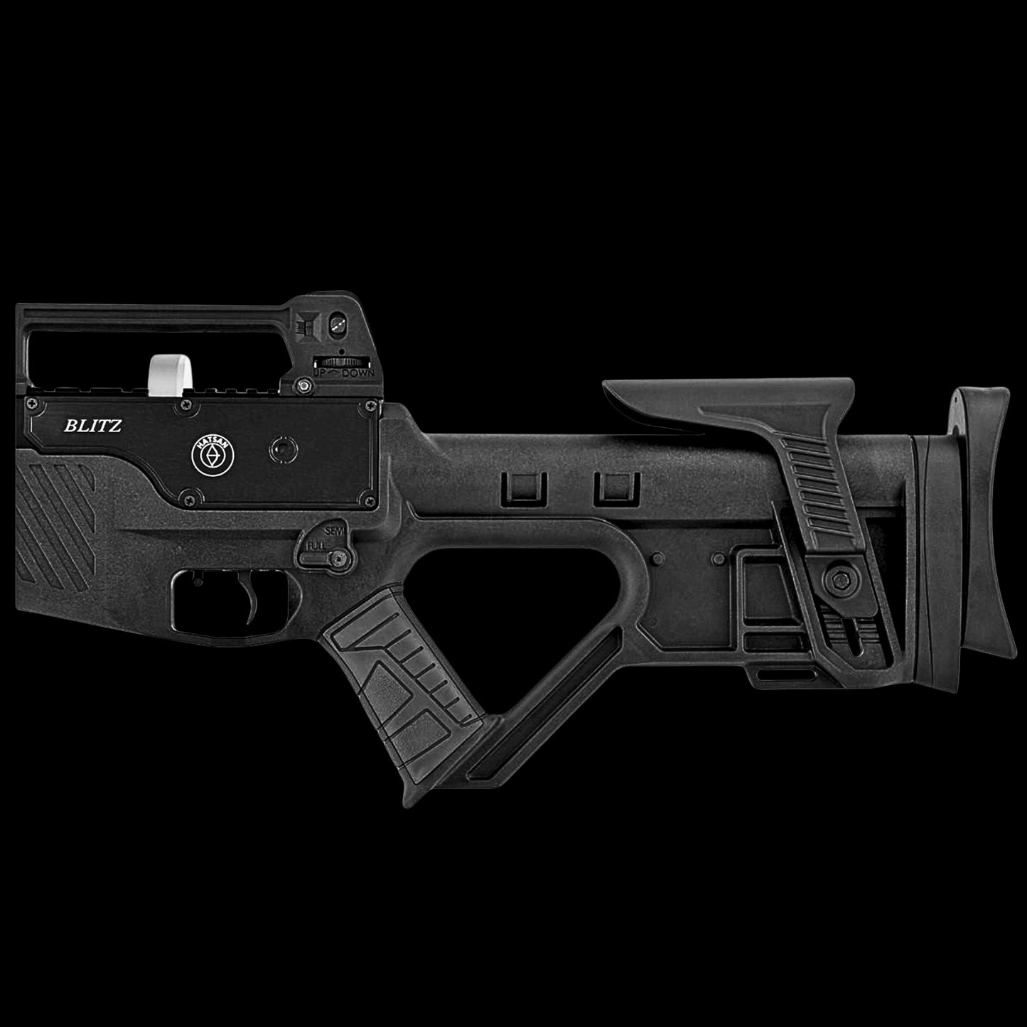 Hatsan Blitz Full Auto Airgun 30 Caliber 2 Mags 730fps Black