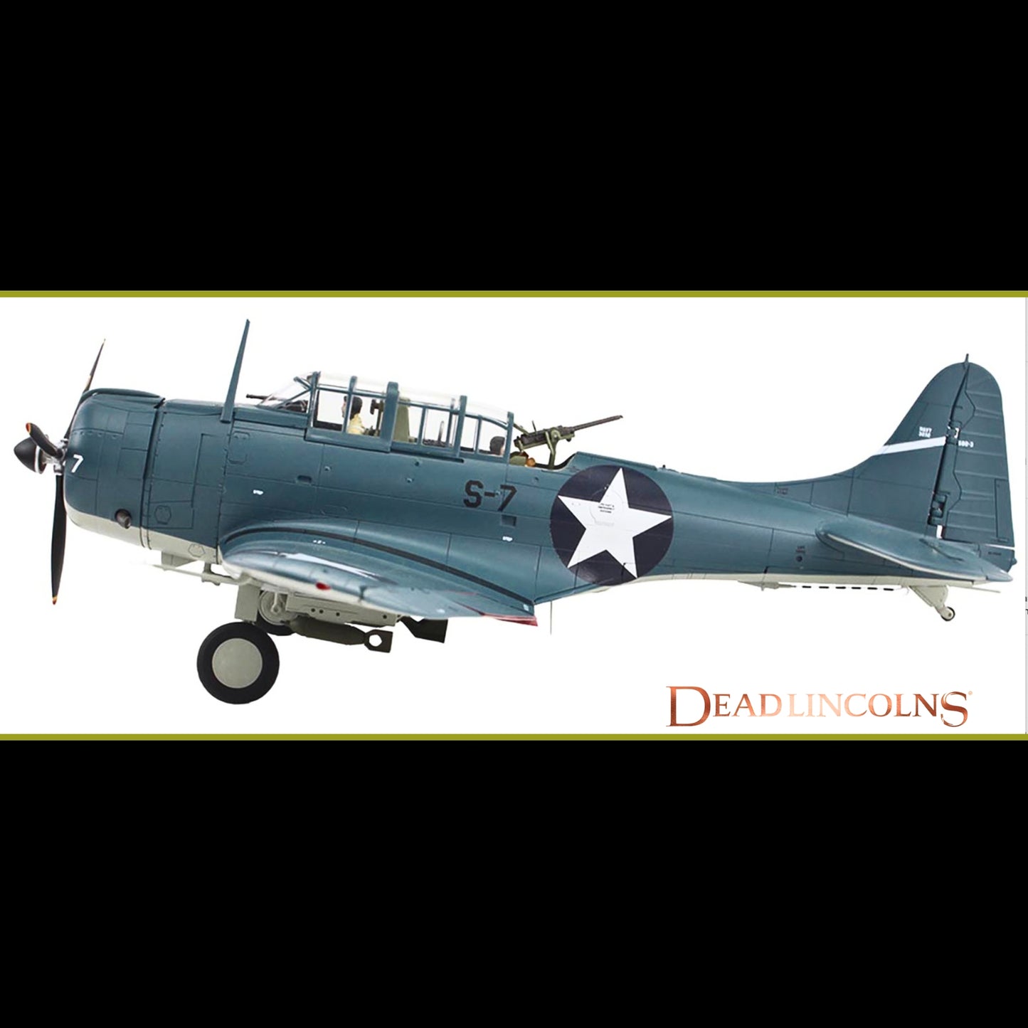 Douglas SBD-3 Dauntless Aircraft "Dusty Kleiss S-7 Scouting Six USS Enterprise" (1942) United States Navy "Premium Collection" 1/32 Diecast Model by Hobby Master