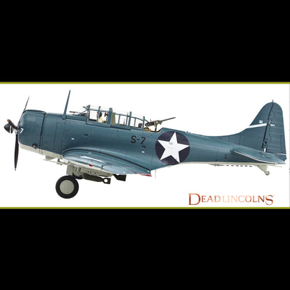 Douglas SBD-3 Dauntless Aircraft "Dusty Kleiss S-7 Scouting Six USS Enterprise" (1942) United States Navy "Premium Collection" 1/32 Diecast Model by Hobby Master