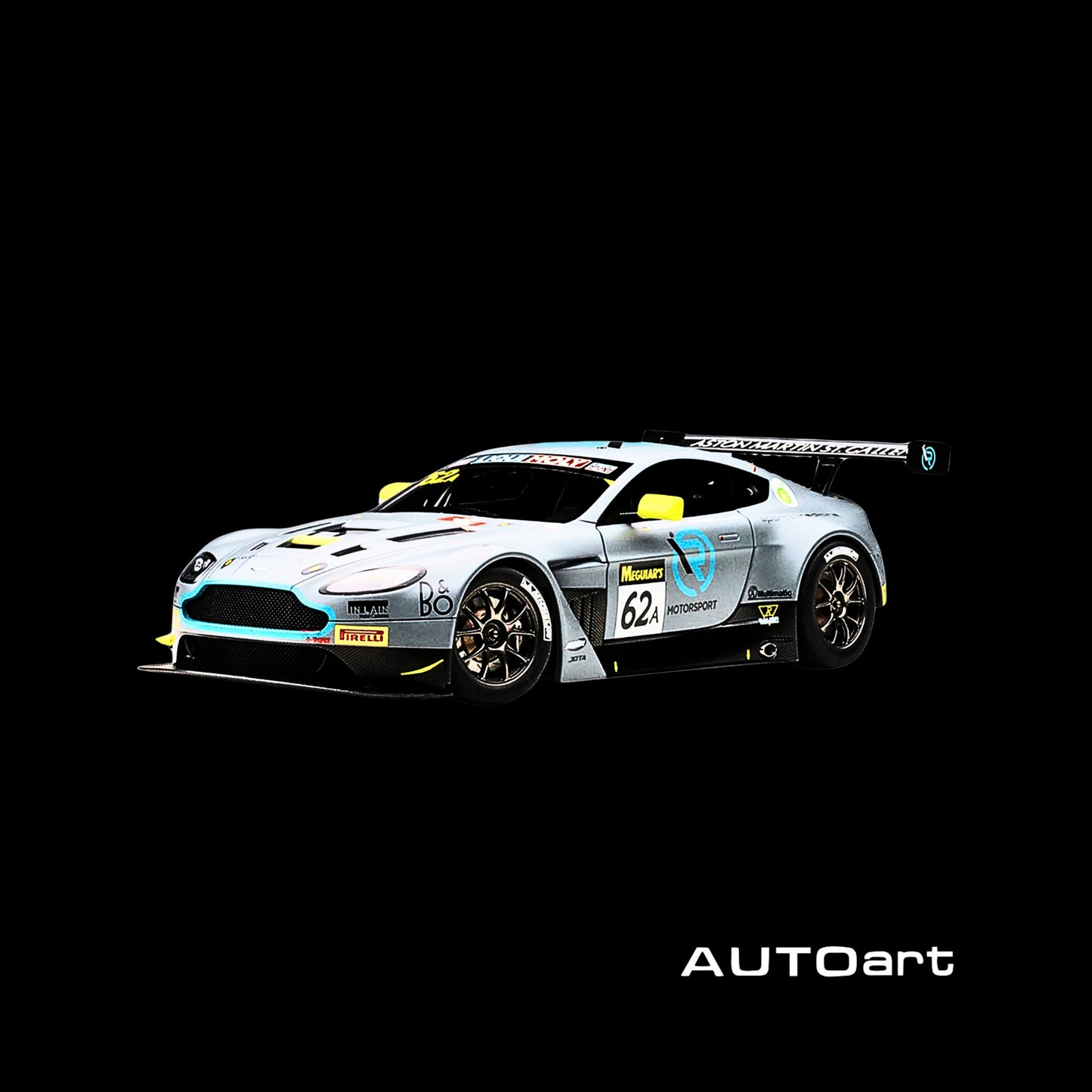 Aston Martin Vantage V12 GT3 #62A J. Dennis - M. Vaxiviere - M. Kirchhoefer Team R-Motorsport Bathurst 12H (2019) by Autoart